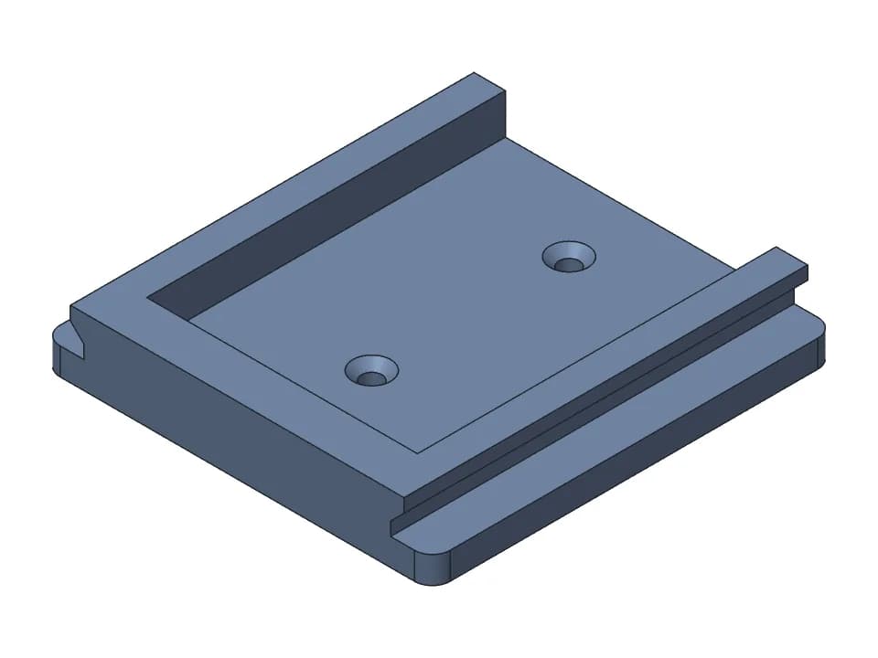 Battery wall mount: 3D model render
