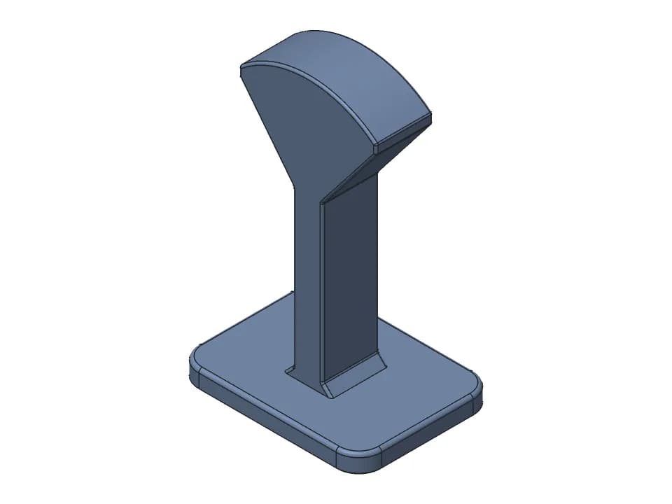 Headphone stand: 3D model render