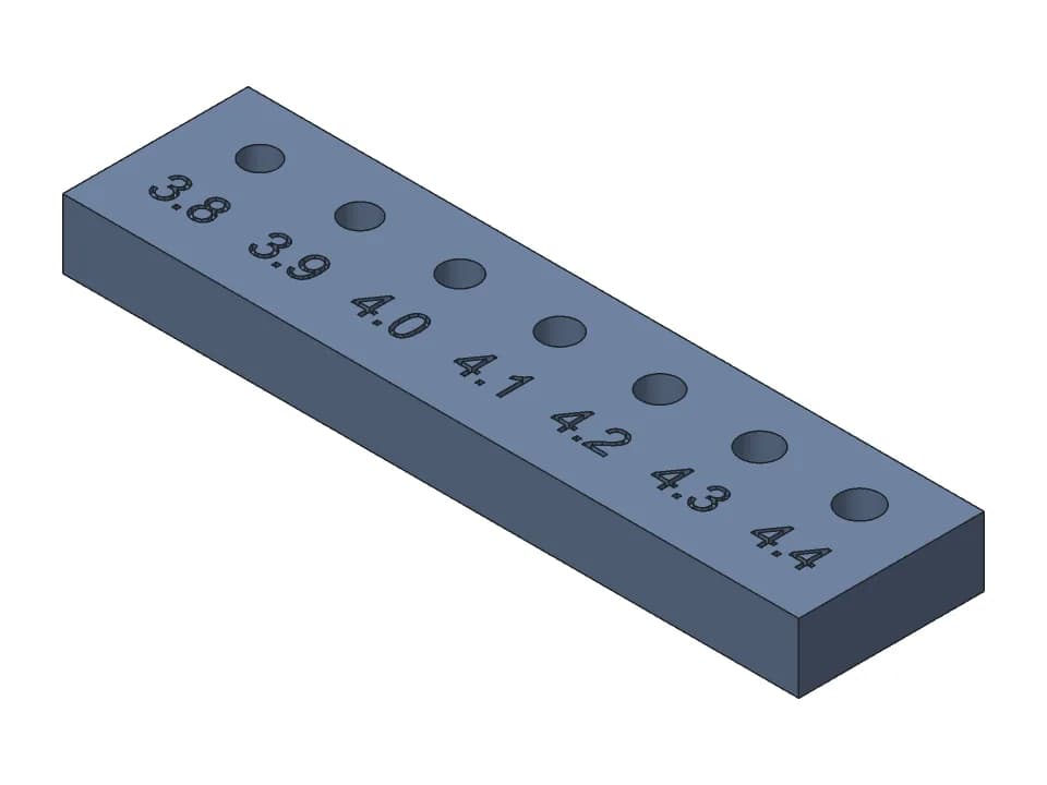 Heat-set insert test: 3D model render