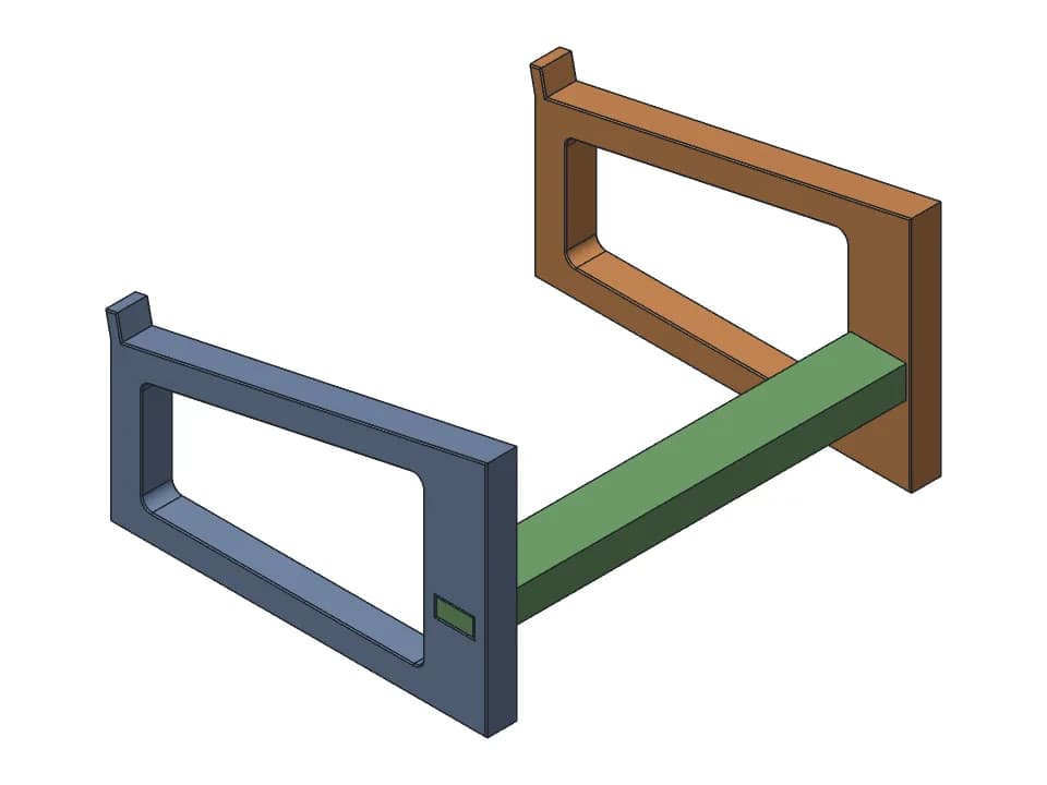 Laptop stand: 3D model render