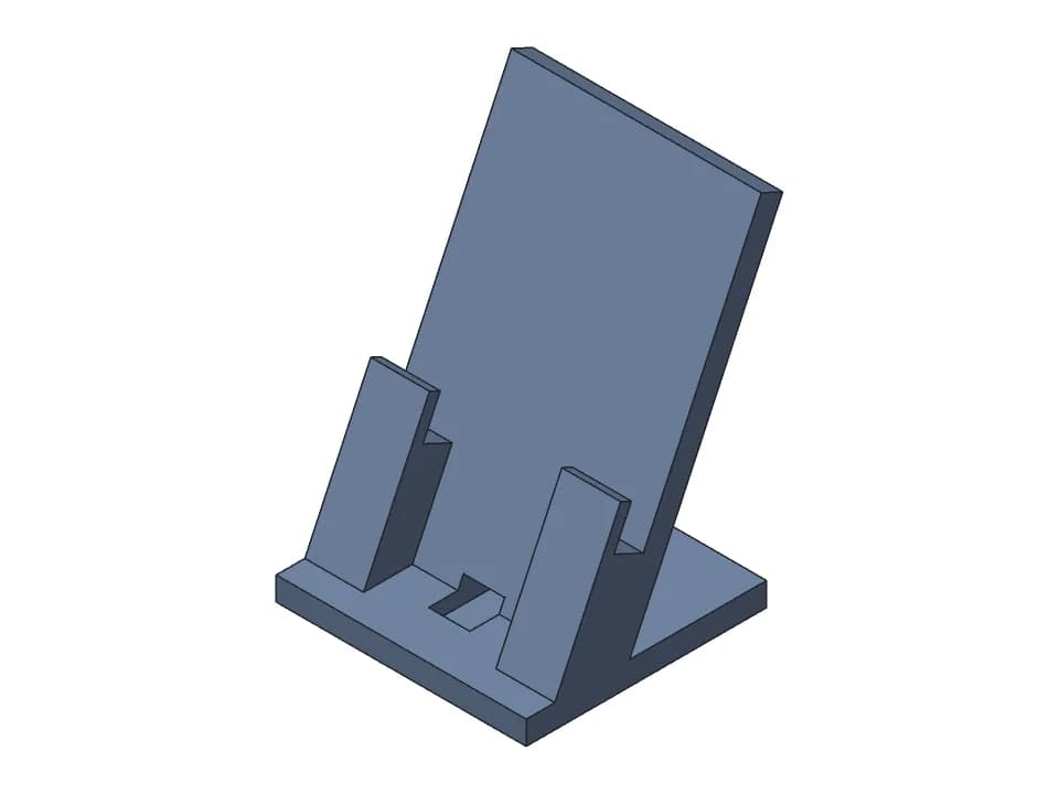 Phone stand: 3D model render